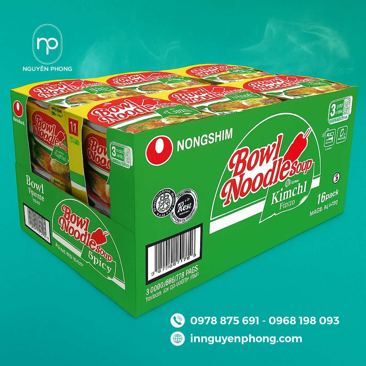 Mẫu thùng carton đựng mì tôm 